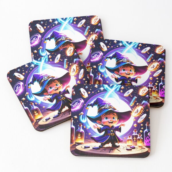 Item preview, Toddler wizard having fun designed and sold by JulieMezuaAutriceImagesIntérieuresViaIA.