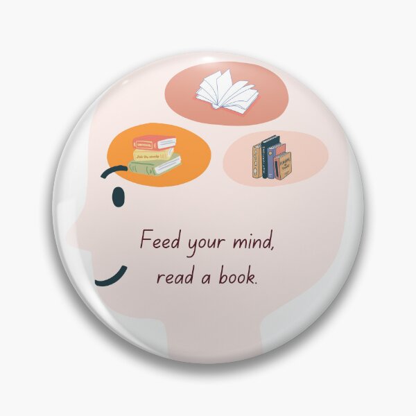 Item preview, Feed your mind, read a book designed and sold by peach-lab01.