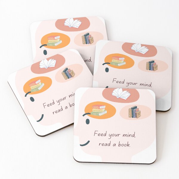 Item preview, Feed your mind, read a book designed and sold by peach-lab01.
