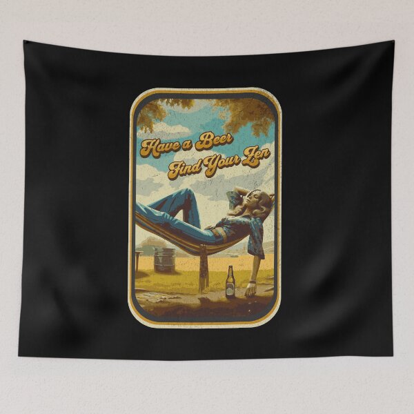 Item preview, Have a beer, Find your zen designed and sold by Retro-Rebellion.