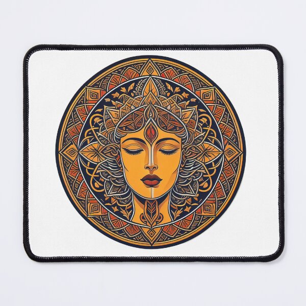 Item preview, Colorful vector illustration of the face of the ancient Greek goddess Agora designed and sold by Sanan Israyilli.