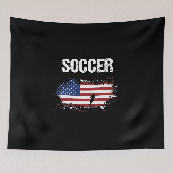 Item preview, Soccer USA Flag designed and sold by Crea-mood.