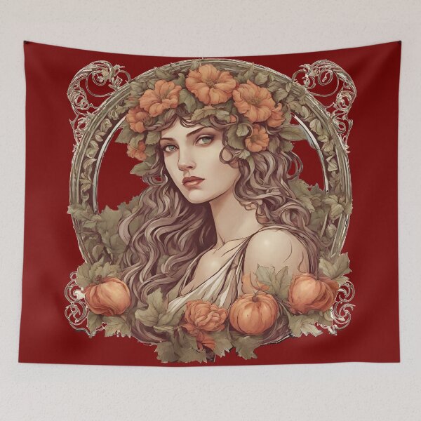 Item preview, Art Drawing of Goddess Persephone Lore Olympus Fanart designed and sold by TheLocoShop.