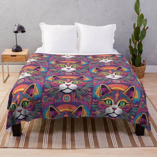 Item preview, Karma is a psychedelic cat designed and sold by 17Secrets.