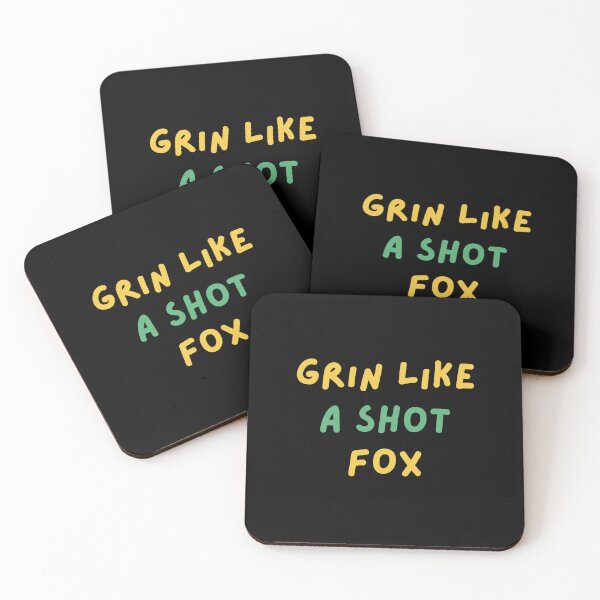 Item preview, Grin like a shot fox! Australian Sayings, Australian Slangs simple cute text design designed and sold by Funny Australian Quotes.