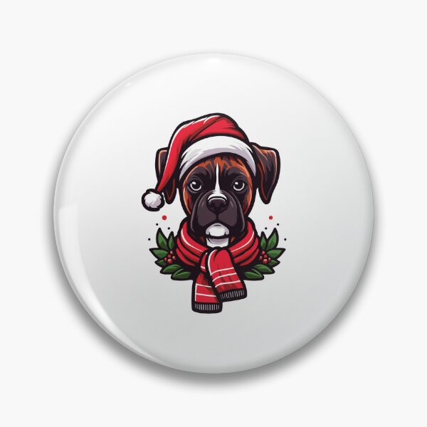 Item preview, Navidad, perro boxer atigrado, arte vectorial designed and sold by Arterx.