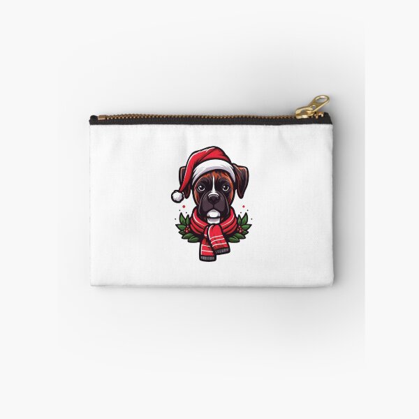 Item preview, Christmas Brindle Boxer Dog Vector Art designed and sold by Arterx.