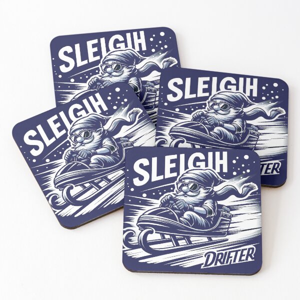 Item preview, Sleigh Drifter - Gnome in Snowy Power-Slide designed and sold by PixelProphets.