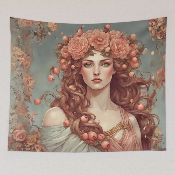 Item preview, Art Drawing of Goddess Persephone Lore Olympus Fanart designed and sold by TheLocoShop.