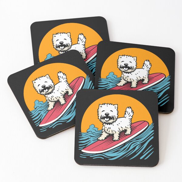 Item preview, Surfing Westie designed and sold by TheHellSong.