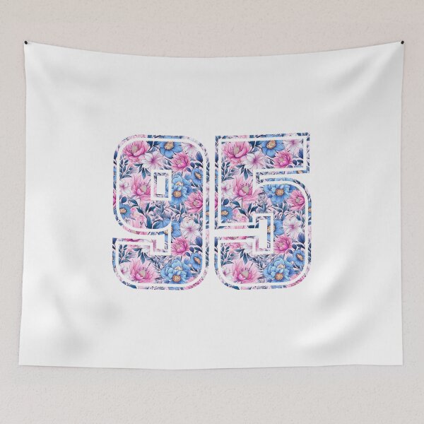 Item preview, 95th Birthday, floral number 95, woman’s designed and sold by iclipart.