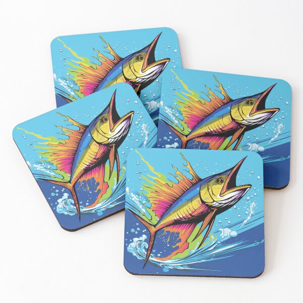 Item preview, Marlin Fish Cartoon Pop Art 1 designed and sold by AstroRisq.