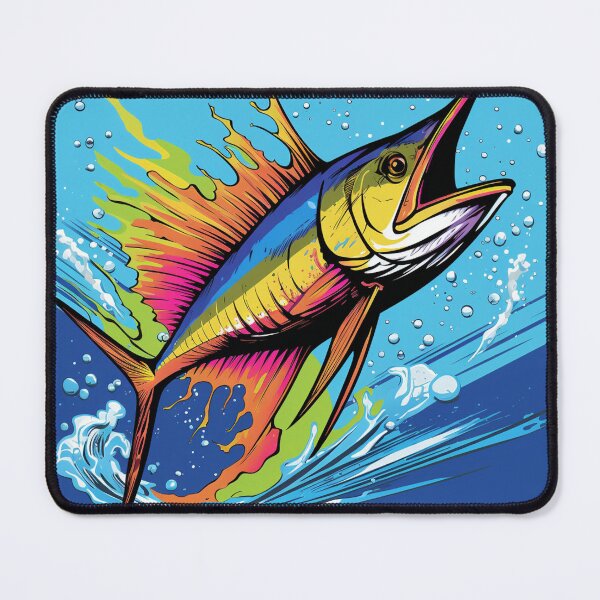 Item preview, Marlin Fish Cartoon Pop Art 1 designed and sold by AstroRisq.