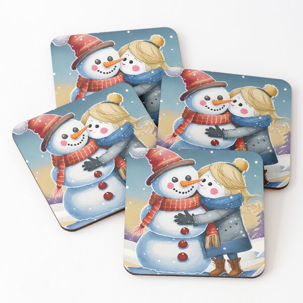 Item preview, snowwoman giving a special hug  designed and sold by emaotx.