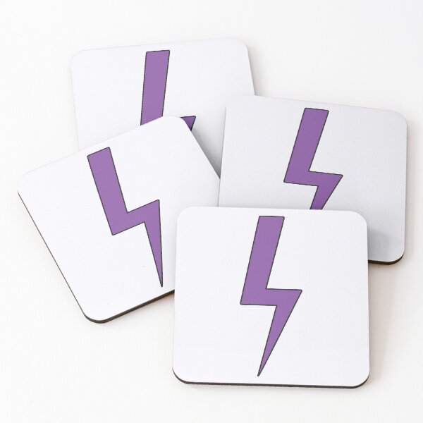 Item preview, Lightning bolt | Purple Flash Energy with black outline -  designed and sold by PurpleLoveStore.
