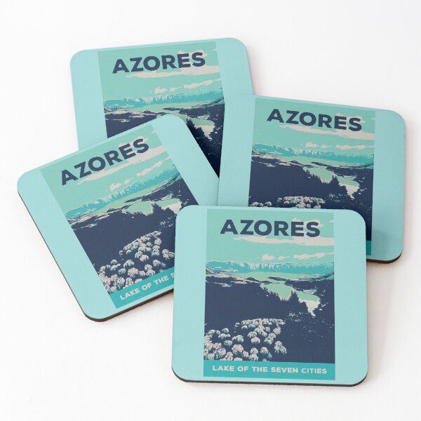 Item preview, Azores Islands Landscape Illustration designed and sold by Lemomo-artworks.