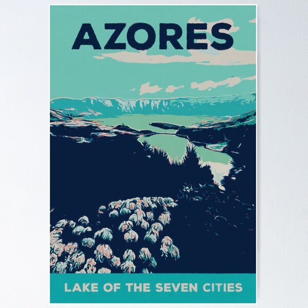 Item preview, Azores Islands Landscape Illustration designed and sold by Lemomo-artworks.