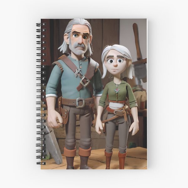 Item preview, Geralt and Ciri - Witcher claymation designed and sold by Singion.