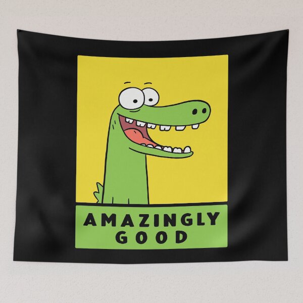 Item preview, Funny Cartoon Crocodile designed and sold by TheHellSong.