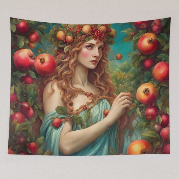 Item preview, Art Drawing of Goddess Persephone Lore Olympus Fanart designed and sold by TheLocoShop.