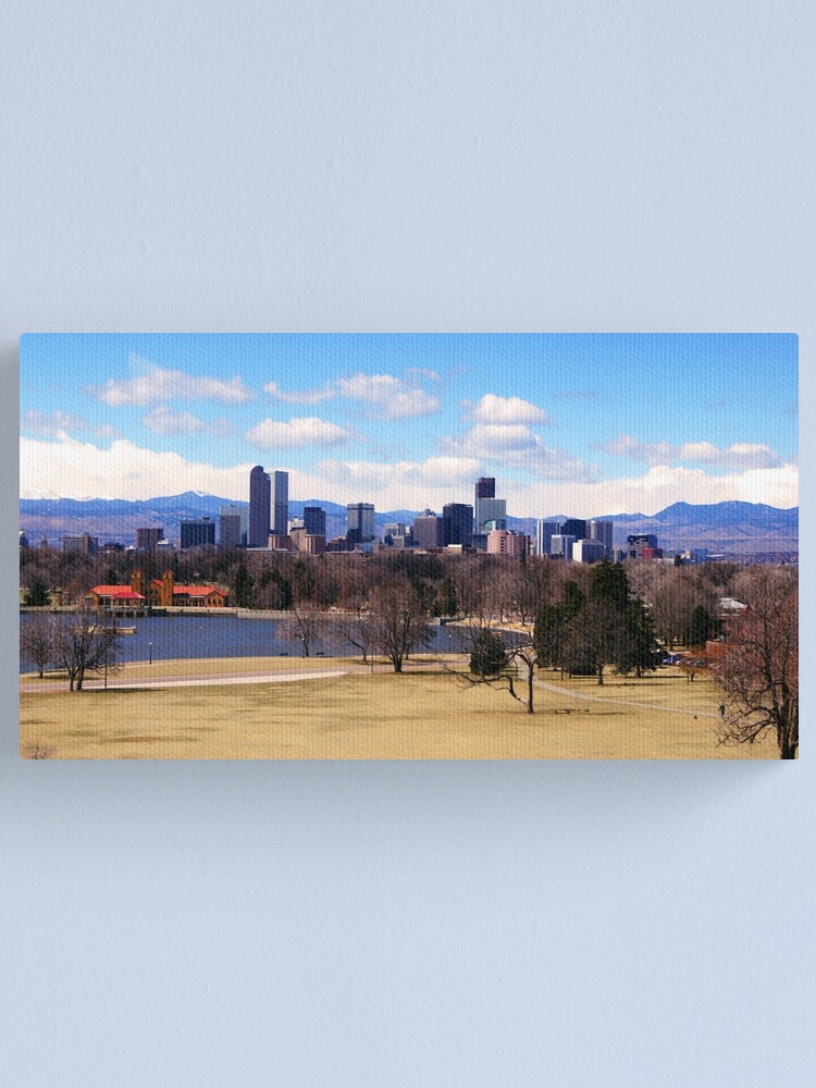 Alternate view of Downtown Denver in March Canvas Print