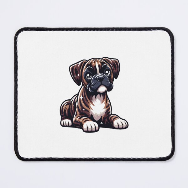 Item preview, Brindle Boxer Vector Illustration designed and sold by Arterx.