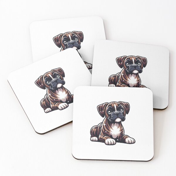 Item preview, Brindle Boxer Vector Illustration designed and sold by Arterx.