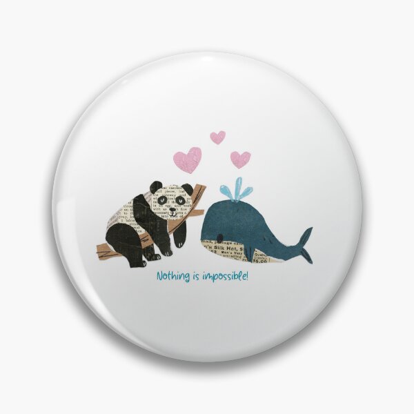 Item preview, love of panda and whale designed and sold by Mozyden.