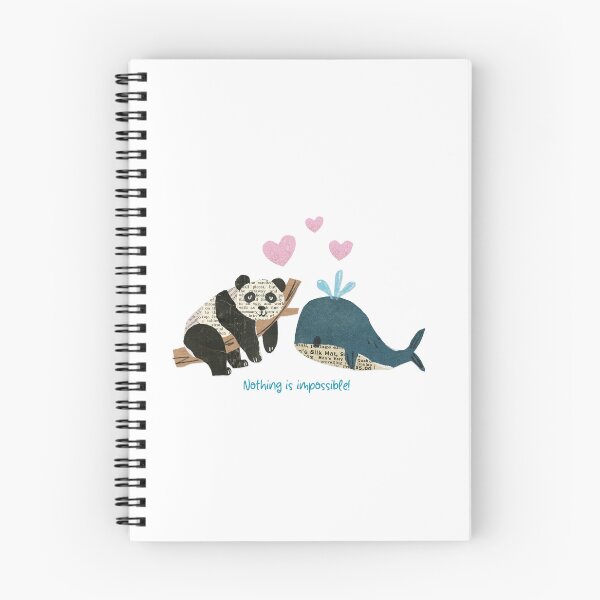 Item preview, love of panda and whale designed and sold by Mozyden.