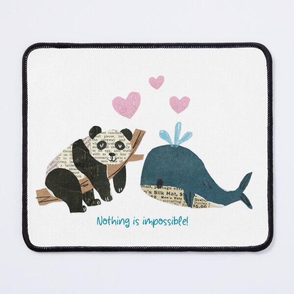 Item preview, love of panda and whale designed and sold by Mozyden.