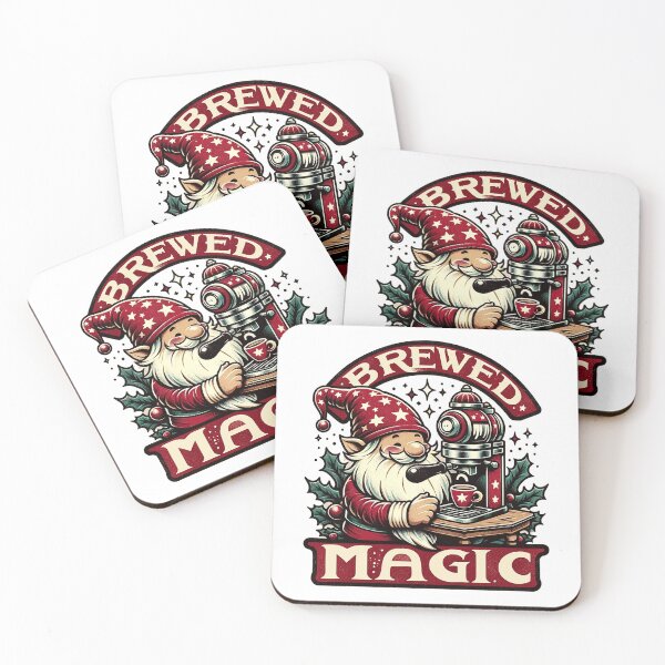 Item preview, Brewed Magic - Vintage Gnome Espresso designed and sold by PixelProphets.