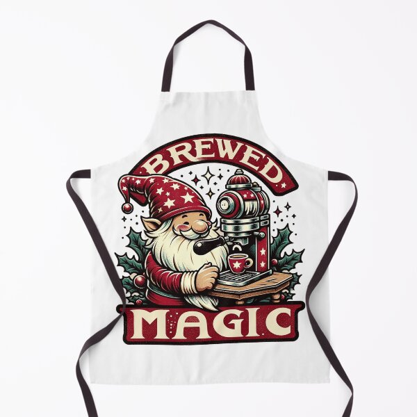 Item preview, Brewed Magic - Vintage Gnome Espresso designed and sold by PixelProphets.