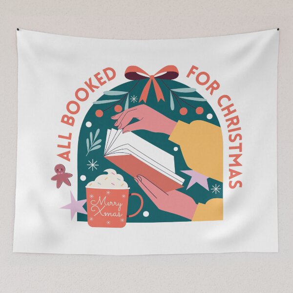 Item preview, All Booked for Christmas designed and sold by chillaxcats.