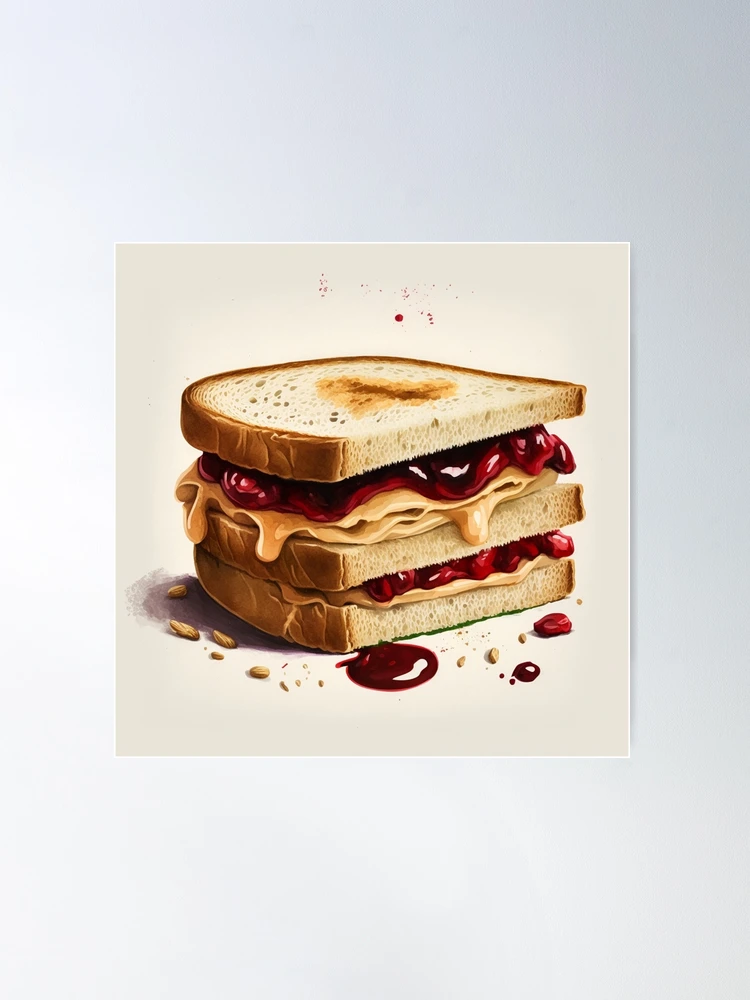 Peanut Butter And Jelly Sandwich Drawing