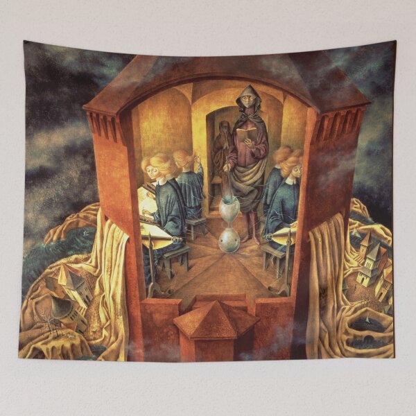 Item preview, HD. Embroidering the Earths mantle, by Remedios Varo. (Original colors) designed and sold by MINDTHECHERRY.