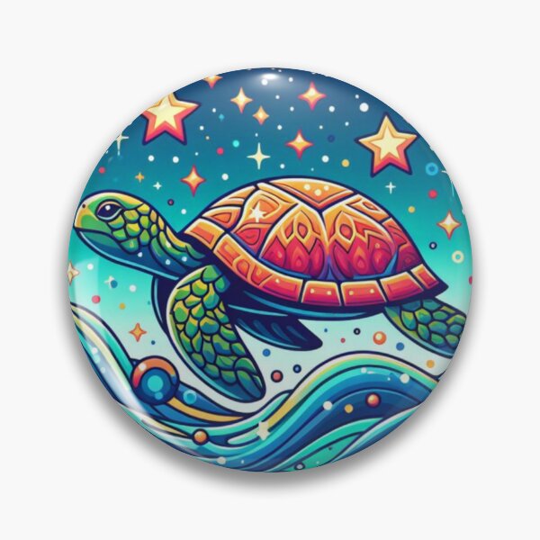 Artikelvorschau, Magische Schildkröte, die in der Milchstraße schwimmt entworfen und verkauft von FuzyFriendHaven.