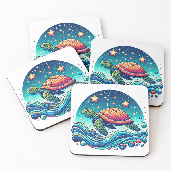 Item preview, Magical Turtle Floating in The Milkyway designed and sold by FuzyFriendHaven.