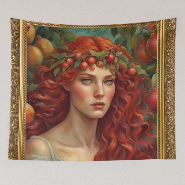 Item preview, Art Drawing of Goddess Persephone Lore Olympus Fanart designed and sold by TheLocoShop.