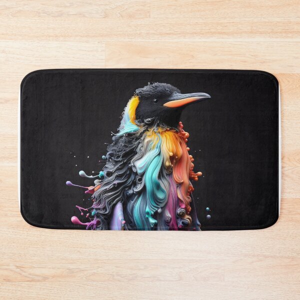 Item preview, Baby Penguin Splat Art Portrait  designed and sold by fatbanana.