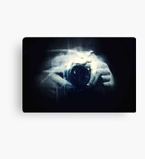 Hands and Light in Photography Canvas Print