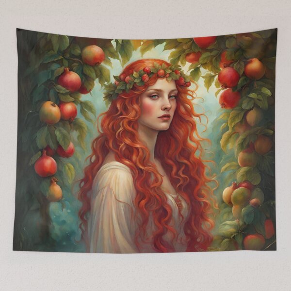 Item preview, Art Drawing of Goddess Persephone Lore Olympus Fanart designed and sold by TheLocoShop.