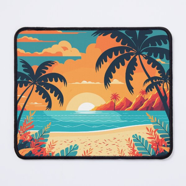 Item preview, Sunset By The Tropical Summer Beach designed and sold by Vector Scout Lab.