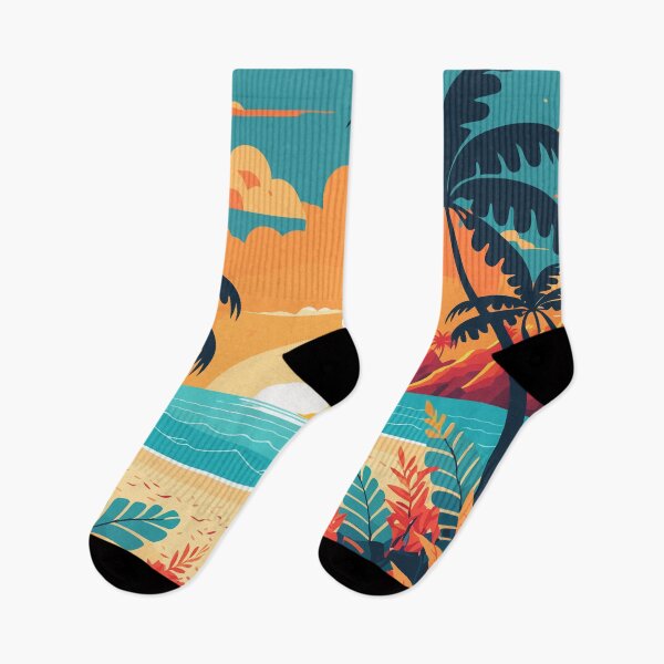 Item preview, Sunset By The Tropical Summer Beach designed and sold by Vector Scout Lab.