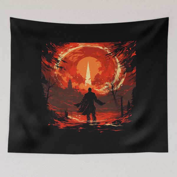 Item preview, Apocalyptic Dawn - Hero's Silhouette Art Print designed and sold by SmartDesignByBB.