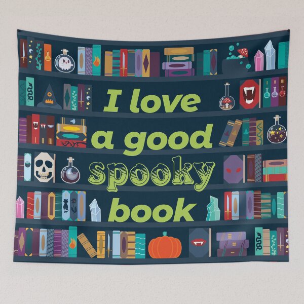 Item preview, Spooky bookshelf designed and sold by NuranCawthorne.