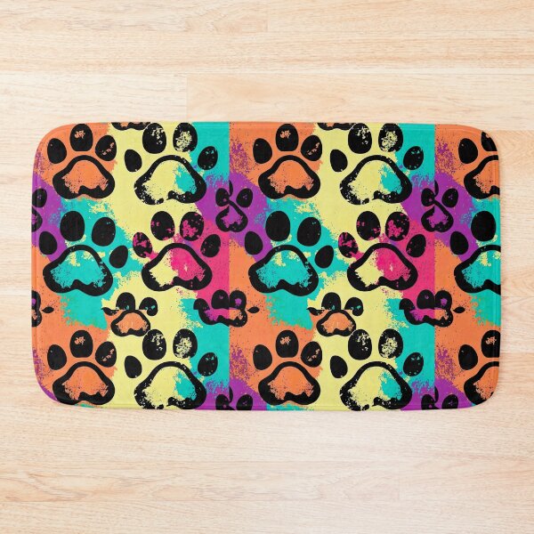 Item preview, Paw Watercolor Colorful Pattern designed and sold by witch-night.