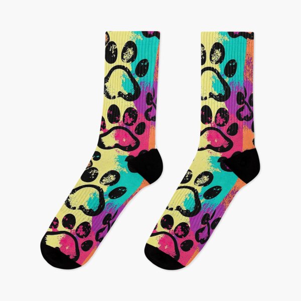 Item preview, Paw Watercolor Colorful Pattern designed and sold by witch-night.