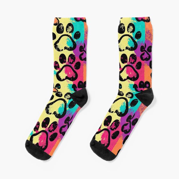 Item preview, Paw Watercolor Colorful Pattern designed and sold by witch-night.