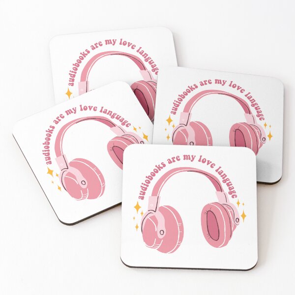 Item preview, Audiobooks Are My Love Language Kindle Lover Book Lover Sticker Bookish Vinyl Laptop Decal Booktok Gift Journal Stickers Reading Present Smut Library Spicy Reader Pink designed and sold by SouQ-Art.