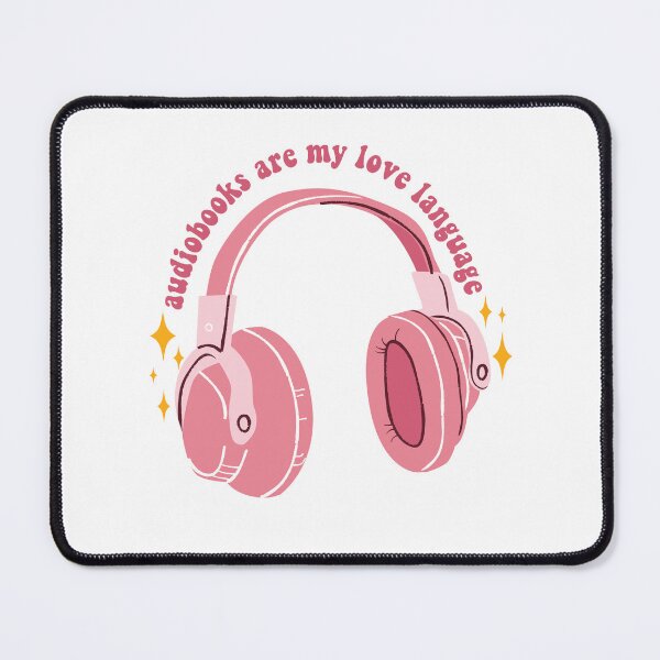 Item preview, Audiobooks Are My Love Language Kindle Lover Book Lover Sticker Bookish Vinyl Laptop Decal Booktok Gift Journal Stickers Reading Present Smut Library Spicy Reader Pink designed and sold by SouQ-Art.